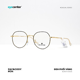 Gọng kính cận nữ chính hãng ZAC CODY mắt tròn cạnh kim loại chống gỉ C14-S by Eye Center Vietnam