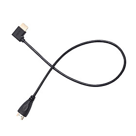 HDMI Cable, 90 Left Angled 1ft/0.3M Male To Male HDMI Cable Cord for HD-DVD Game Machines HDTV