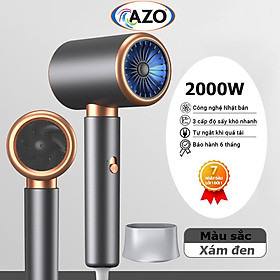 Máy Sấy Tóc AZO A811 Công Suất 2000W, Máy Sấy Tóc, Tạo Kiểu Tóc 2 Chiều Nóng Lạnh 3 Cấp Độ Gió Giúp Chăm Sóc Và Bảo Vệ Tóc - Hàng chính hãng/ Hàng nhập khẩu