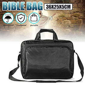 Multifunctional Adjustable Black Portable Bible Bag