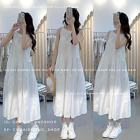 váy trắng cổ yếm