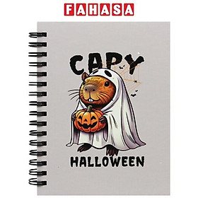 Sổ Lò Xo Halloween Capybara A6 - Kẻ Ngang - 80gsm - The Sun 04