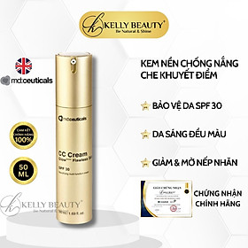 Kem Nền Che Khuyết Điểm Chống Nắng CC Cream Glow Flawless Skin SPF 30 - MD:Ceuticals | Kelly Beauty