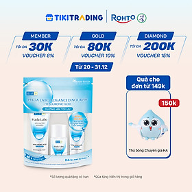 Bộ travel size dưỡng ẩm sâu Hada Labo Advanced Nourish Travel kit (Kem rửa mặt 15g + Dung dịch dưỡng 20ml + Kem dưỡng 12g)