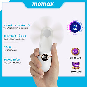 Mua Quạt cầm tay mini Momax IF6 pin 6H tự động ngừng khi chạm cánh - Hàng chính hãng