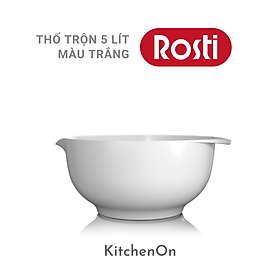 Âu trộn 5.0L Rosti, trắng. Nhãn Rosti Đan Mạch