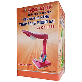 Mua Đèn bàn học sinh Sofa DB8888 (Trắng  hồng  xanh và vàng)