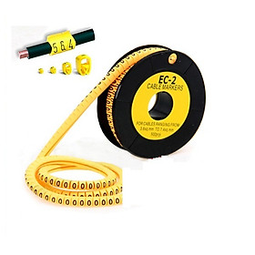 Mua Vòng đánh dấu dây mạng số Cat6 bằng cao su (0-9) 1 vỉ 10 hộp: 5000 số