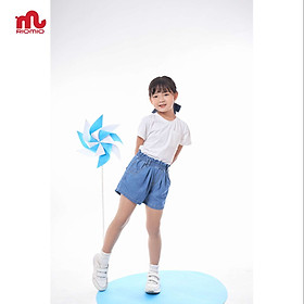 Quần jean short cho bé gái 3-11 tuổiRIOMIO sooc bò 100% cotton sợi coolmax