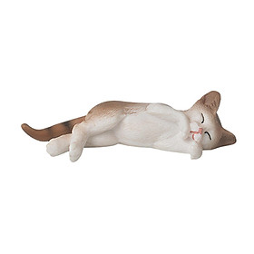 Realistic Cat Figurines Toy Cake Topper Hand Painted Gift for Kids