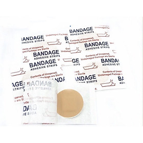 Mua COMBO 100 miếng dán cấy chỉ tròn BANDAGE. Băng kéo cá nhân tròn