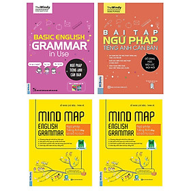 Combo Basic English Gramma In Use: Ngữ Pháp Tiếng Anh Căn Bản (Phiên Bản Chibi)+Mindmap English Grammar - Ngữ Pháp Tiếng Anh Bằng Sơ Đồ Tư Duy+Bài Tập Ngữ Pháp Tiếng Anh Căn Bản