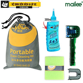 Túi Bàn Chải Vệ Sinh Sên Xích Giúp Bảo Dưỡng Dây Xích Lau Chùi Và Vệ Sinh Líp Cho Xe Đạp Leo Núi, MTB, Xe Đạp Đua MaiLee