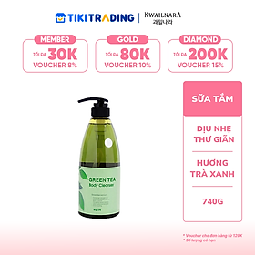 SỮA TẮM KWAILARA GREEN TEA BODY WASH (Tinh chất Trà xanh) 740gr