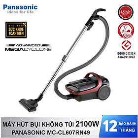 Máy hút bụi dạng hộp có khí xả sạch Panasonic MC-CL607RN49 công suất 2100W - Hàng chính hãng