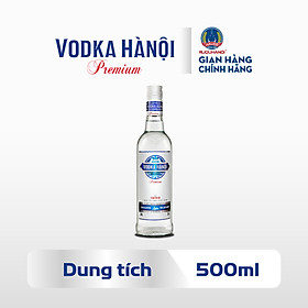 Rượu Vodka Hà Nội Premium HALICO nồng độ 33% chai 500ml không kèm hộp