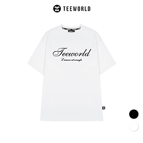 Áo Thun Local Brand Teeworld In Chữ Nét Mảnh T-shirt Nam Nữ Unisex