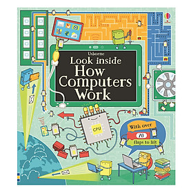 Hình ảnh sách Sách tương tác tiếng Anh - Usborne Look inside How computers work