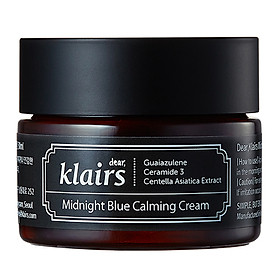 Kem Dưỡng Da Dear Klairs Midnight Blue Calming Cream 30ml