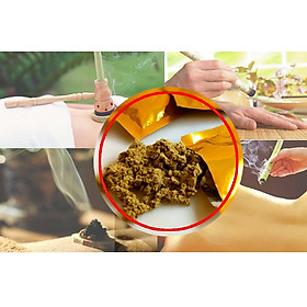 Mua Gói 5gr- Ngải cứu nhung nguyên chất dùng cho máy xông ngải  spa đông y cứu ngải với lát gừng.