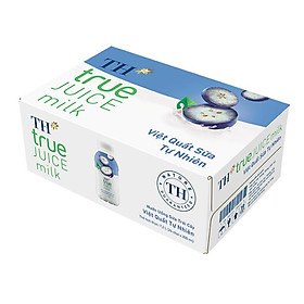 Thùng nước uống sữa trái cây việt quất tự nhiên TH true JUICE milk 300 ml