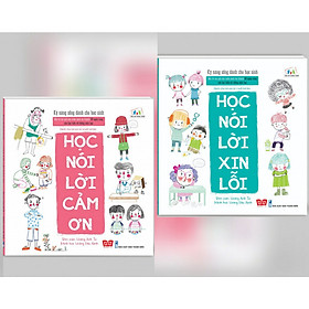 Hình ảnh Combo Kỹ Năng Sống Dành Cho Học Sinh: Học Nói Lời Cảm Ơn + Học Nói Lời Xin Lỗi (Tặng kèm bookmark thiết kế)