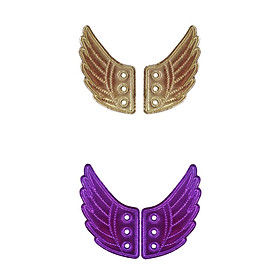 2Pcs Fashion Punk Angel Wing Shoes Sneaker Accessories Decorations