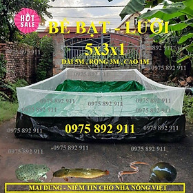 Bể bạt lưới nuôi ốc ếch cá