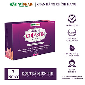 Viên Uống Sâm Tố Nữ COLASTIN Cân Bằng Nội Tiết, Cải Thiện Làn Da, Tăng Cường Sinh Lý Nữ, Hộp 40 Viên