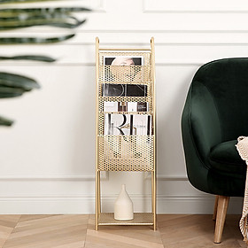 Mua Giá Để Sách  Báo - Kệ Để Tạp Chí - Kệ Sách BK0022 Chất Liệu Thép Không Rỉ  Mạ Crom Phù Hợp Để Trang Trí Phòng Khách  Phòng Làm Việc (30 x 30 x 96cm)