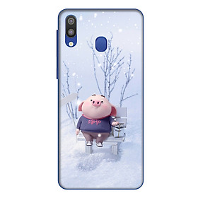 Ốp lưng điện thoại Samsung Galaxy M20 hình Heo Con Trượt Tuyết
