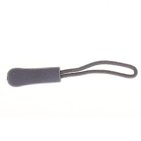 3-7pack 10pcs Zipper Pull Cord Zip Puller Fastener Slider Replacement Gray