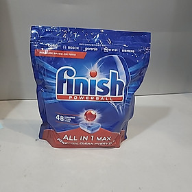 Túi 80 viên rửa chén Finish All In 1 Max Dishwasher Tablets Lemon PTT025452 - hương chanh