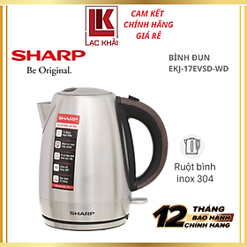 Bình đun siêu tốc Sharp 1.7 lít EKJ-17EVSD-WD - Hàng chính hãng