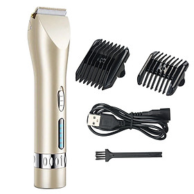Tông đơ điện cắt tóc không dây kỹ thuật số sạc USB cho nam