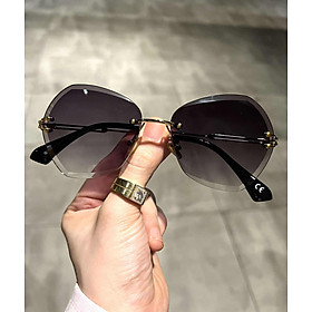 Kính mát thời trang cao cấp Mắt khoan kiểu dáng không viền sành điệu