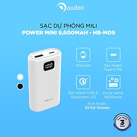 Sạc dự phòng MiLi Power Mini 9,600mAh 3.7V - HB-M09 - Hàng chính hãng