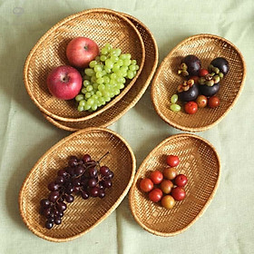 Mẹt tre oval hun khói -trang trí đồ ăn, chụp ảnh