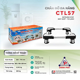 Chân đế nước lọc RO, máy giặt, tủ lạnh inox CP kích thước từ 30-77inch - Hàng chính hãng