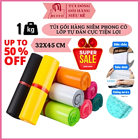 Mua Túi Đóng Hàng Niêm Phong Hợp Phú Có Lớp Tự Dán Size 32x45 cm - Bịch 1 Kg Hàng Cao Cấp Dày Dẻo Bền Dai Giá Rẻ