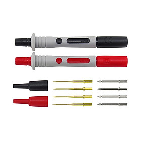 1 Pair 4mm Banana Plug Multimeter Probe Test Pen with Replaceable Tips