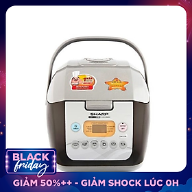 Nồi Cơm Điện Tử Sharp KS-COM19V (1.8L) - Màu Ghi - Hàng chính hãng