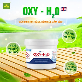 Viên sủi khử trùng OXY-H₂O – Làm sạch nước ao, diệt khuẩn và nấm hiệu quả - Chính hãng Behn Meyer (Anh)