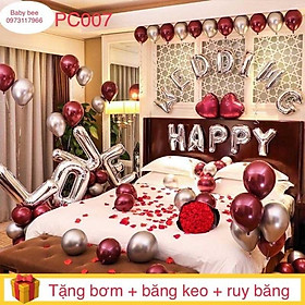 Set bóng trang trí phòng cưới PC007 HOT năm 2019