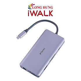 Cổng chuyển đổi iWalk 9-in-1 USB-C Hub ADH007 - Hàng chính hãng
