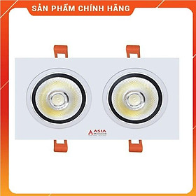 Đèn led âm trần một, đôi, ba 10Wx2; 10wx3 Asia