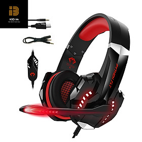 Tai nghe gaming chụp tai PYTHON FLY chống ồn âm thanh stereo cho PS4, PC, Xbox One, PS5, kèm mic đàm thoại, đèn LED, âm bass, vành chụp tai mút mềm cho Laptop Mac-Hàng chính hãng