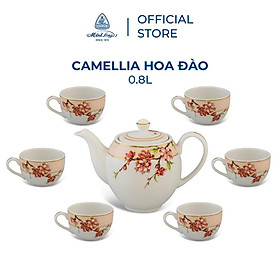 Mua Bộ trà Cao cấp Minh Long 0.8 L - Camellia - Hoa Đào