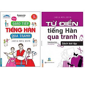 [Download Sách] Combo Học Giao Tiếp Tiếng Hàn Qua Tranh+Từ điển tiếng Hàn qua tranh (Sách bài tập)