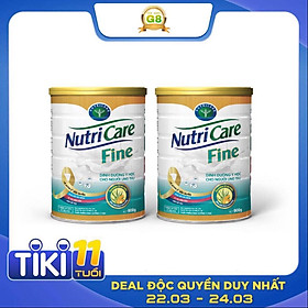 Sữa bột Nutricare Fine (cho bệnh nhân ung thư) 900g bộ 2 hộp